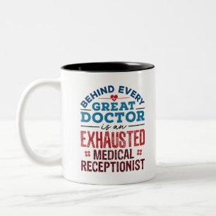 Aufwertung des ausgebeuteten Mediziners Zweifarbige Tasse