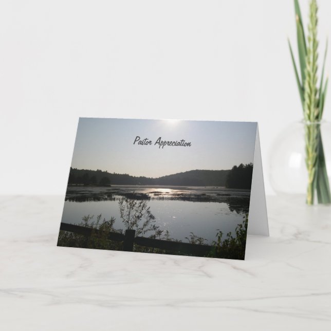 Aufwertung des Sonnenaufgangs Dankeskarte (Vorderseite)