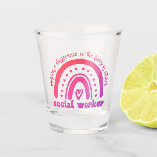 Aufwertung und Abschluss der Sozialarbeiter Schnapsglas
