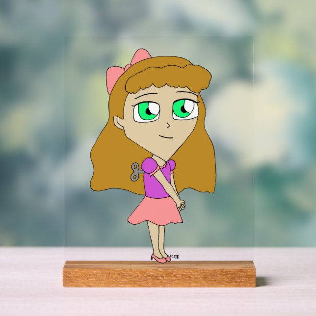 Aufziechibi Acrylschild (Neutral)
