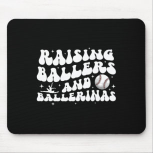 Aufziehen von Ballern und Ballerinas Baseball und  Mousepad
