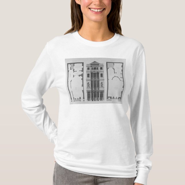Aufzug des britischen Cafés T-Shirt (Vorderseite)