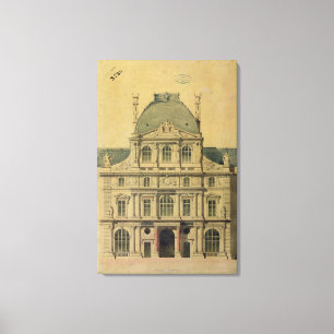 Aufzug des Pavillon de L'Horloge Leinwanddruck