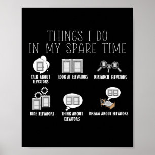 Aufzug für den Aufzug Poster