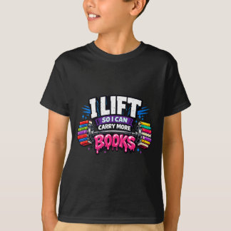 Aufzug kann mehr Bücher Leseliebhaber Leser tragen T-Shirt