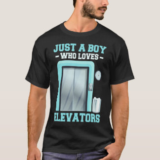 Aufzug Liebhaber Kinder Aufzug Knopf T-Shirt