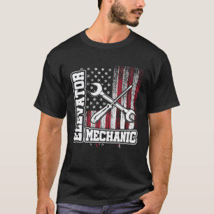 Aufzug Mechaniker Wartung Lebens Mentoren Technik T-Shirt