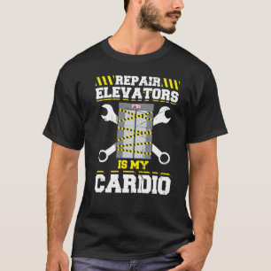 Aufzug Mechanischer Aufzug Techniker Reparatur T-Shirt