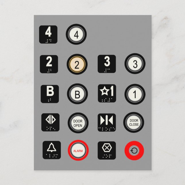 Aufzug Postkarte (Vorderseite)