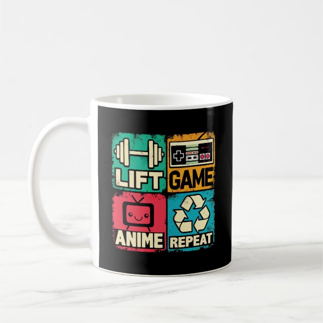 Aufzug, Spiel, Anime, Wiederholung Kaffeetasse (Links)