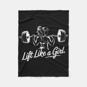 Aufzug wie ein Mädchen - Gymnastik Lifting Design  Fleecedecke