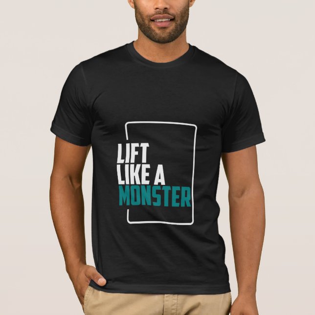Aufzug wie ein Monster - Fitness-T - Shirt (Vorderseite)
