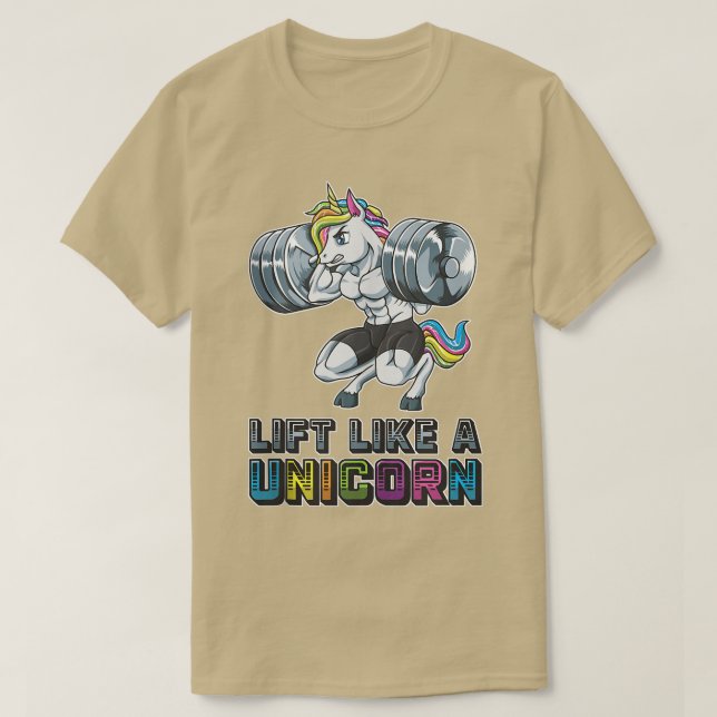 Aufzug wie ein Trainingsbodybuil für die Fitness e T-Shirt (Design vorne)