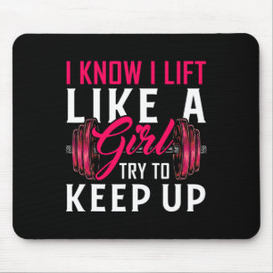 Aufzug wie ein Trainingsgerät für die Bodybuilding Mousepad