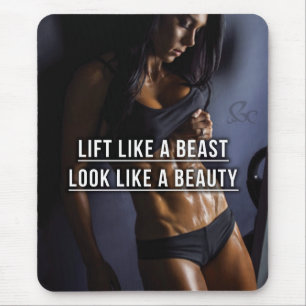 Aufzug wie eine Bestie, wie eine Schönheit aussehe Mousepad