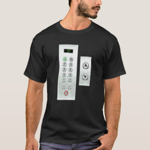 Aufzüge Lift I Aufzugsknöpfe I Aufzug-Mechanik T-Shirt