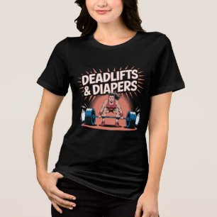 Aufzüge und Windeln Tri-Blend Shirt