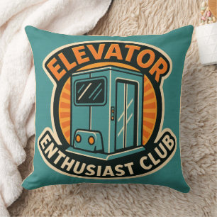 Aufzugs-Enthusiasten-Club – Modernes Design Kissen