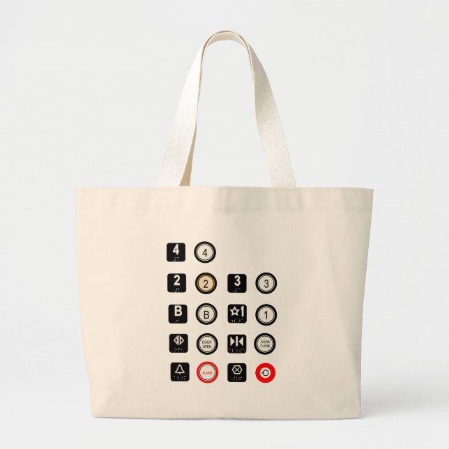 Aufzugs-Tasche Jumbo Stoffbeutel (Vorne)