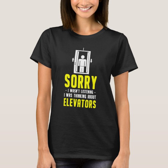 Aufzugtechniker T-Shirt (Vorderseite)
