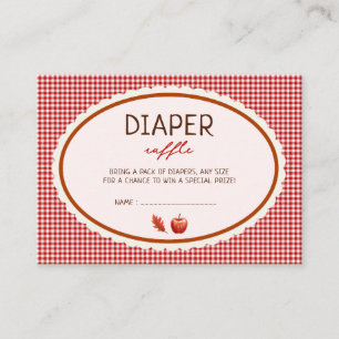 Augapfel Herbst-Baby-Shower-BÜCHER FÜR BABY Begleitkarte