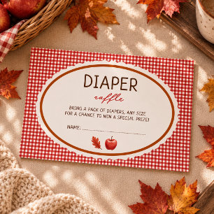 Augapfel Herbst-Baby-Shower-BÜCHER FÜR BABY Begleitkarte