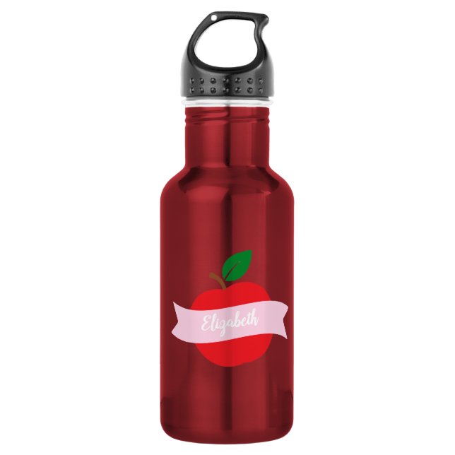 Augapfel Mädchen Geburtstag Edelstahlflasche (Vorderseite)