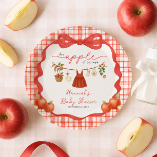 Augapfel Mädchen Wäscheleine Baby-Party Pappteller
