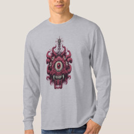 Augapfel-Monster-Sci-Fi-Mutant-Langarmshirt  T-Shirt