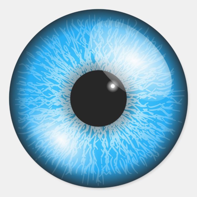 Augapfel Runder Aufkleber (Vorderseite)