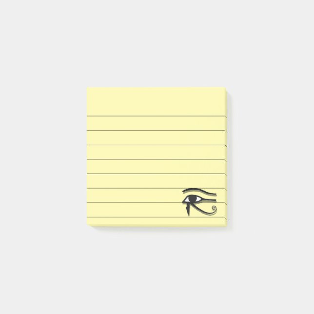 Auge Ägyptische Symbolfarbe Zeichnend 3x3 Post-it Klebezettel (Vorderseite)