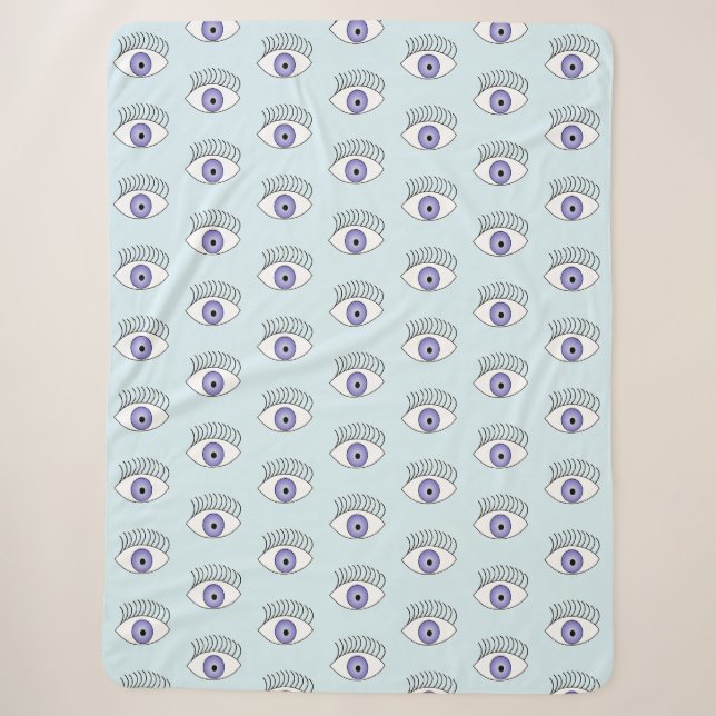 Auge auf blau sherpadecke (Vorderseite)