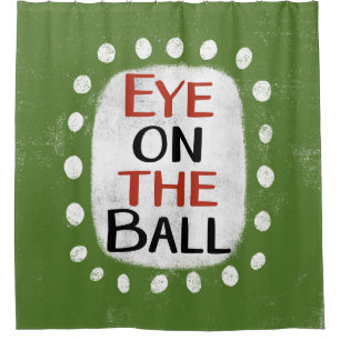Auge auf dem Ball-Duschvorhang Duschvorhang