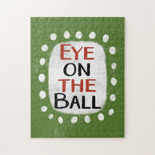 Auge auf dem Ball-Jigsaw-Puzzle