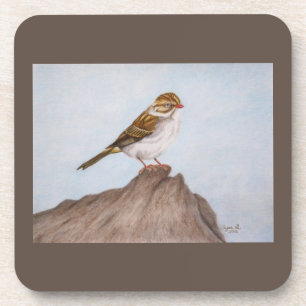 Auge auf dem Sparrow-Untersetzer Getränkeuntersetzer