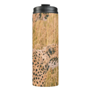 AUGE AUF DEM ZIEL - LEOPARD TIERE FOTO THERMOSBECHER