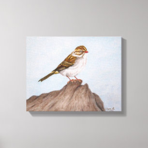 Auge auf den spärlich ummantelten Canvas Leinwanddruck