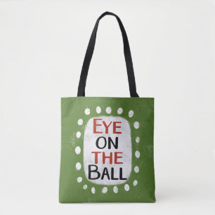Auge auf der Ball-Tote-Tasche Tasche