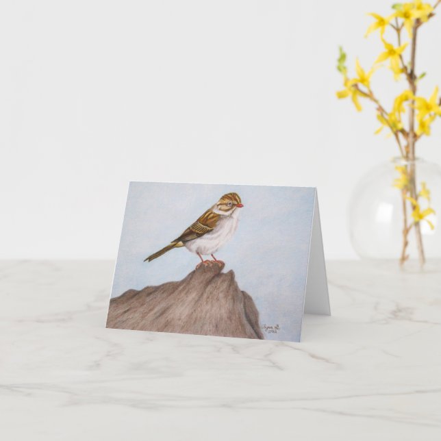 Auge auf der Inspirationskarte des Sparrow Karte (Gelbe Blume)