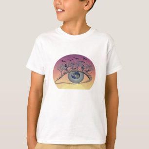 Auge auf der Welt - Natur & Erde Kunst T-Shirt
