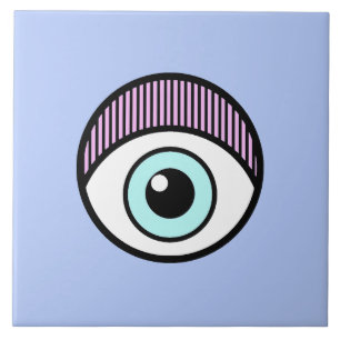 Auge auf euch 2 Motif Tile Fliese
