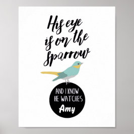 Auge auf Spargelmauer Art Poster
