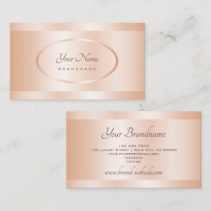 Auge auffangen Rose Gold Effekt Design Beruflich Visitenkarte