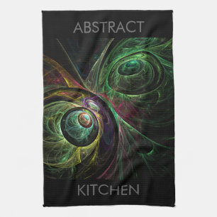 Auge bis Augen Abstrakt Art Küchentuch