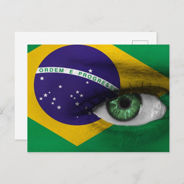 Auge Brasiliens Postkarte (Vorne/Hinten)