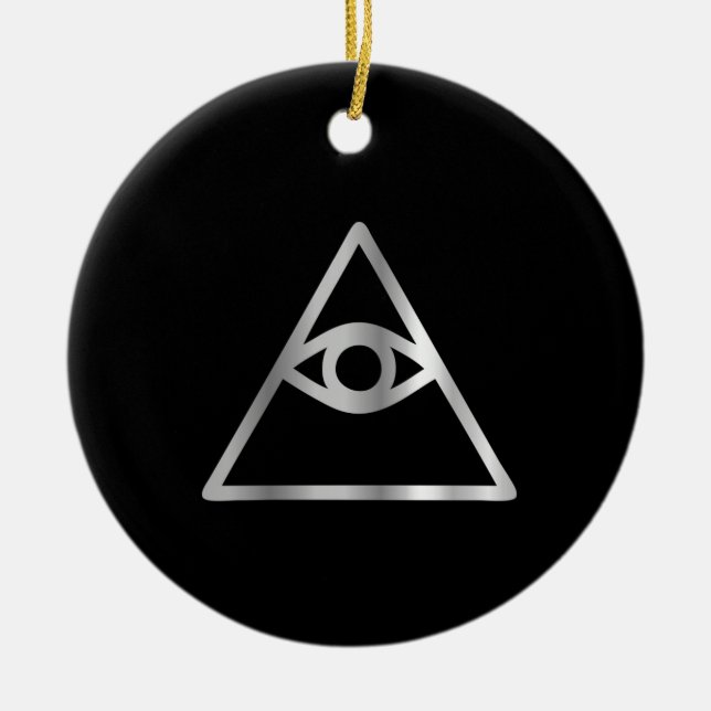 Auge Cao Dai religiöser Ikone Providence Keramik Ornament (Vorne)