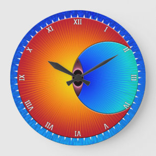 Auge der Rundwand-Uhr Große Wanduhr