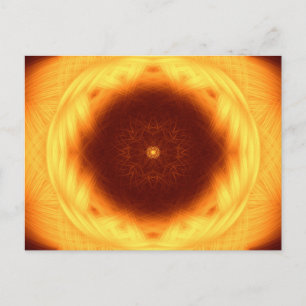 Auge der Sonne Mandala Postkarte