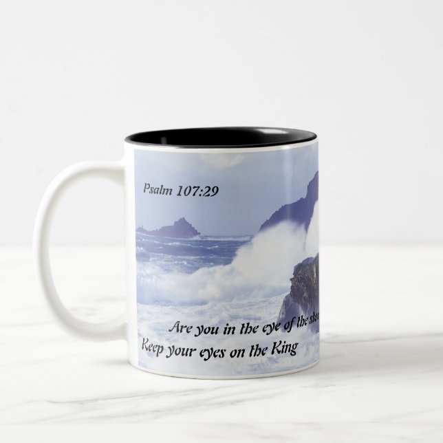 Auge der Sturm-Tasse Zweifarbige Tasse (Links)