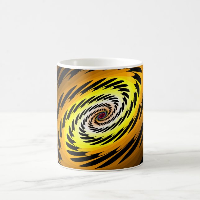 Auge der Tiger-Fraktal-Tasse Kaffeetasse (Mittel)
